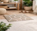 Terra Natural Jute & White Lattice Rug
