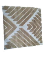 The Modern Minimalist: Sculpted Tufted Chevron Rug