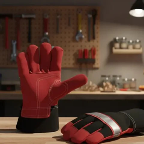 HDN-05 | Split Leather Industrial Safety Gloves