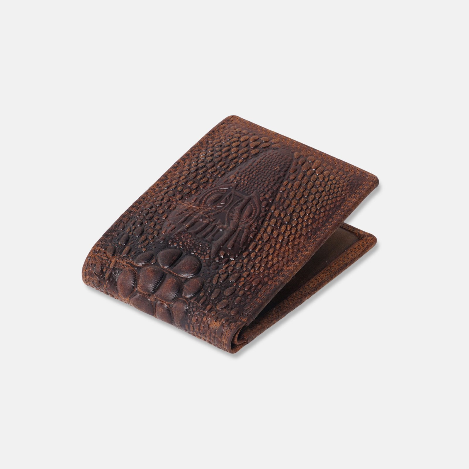 Men’s Brown Leather RFID Blocking Bifold Wallet - Image 2