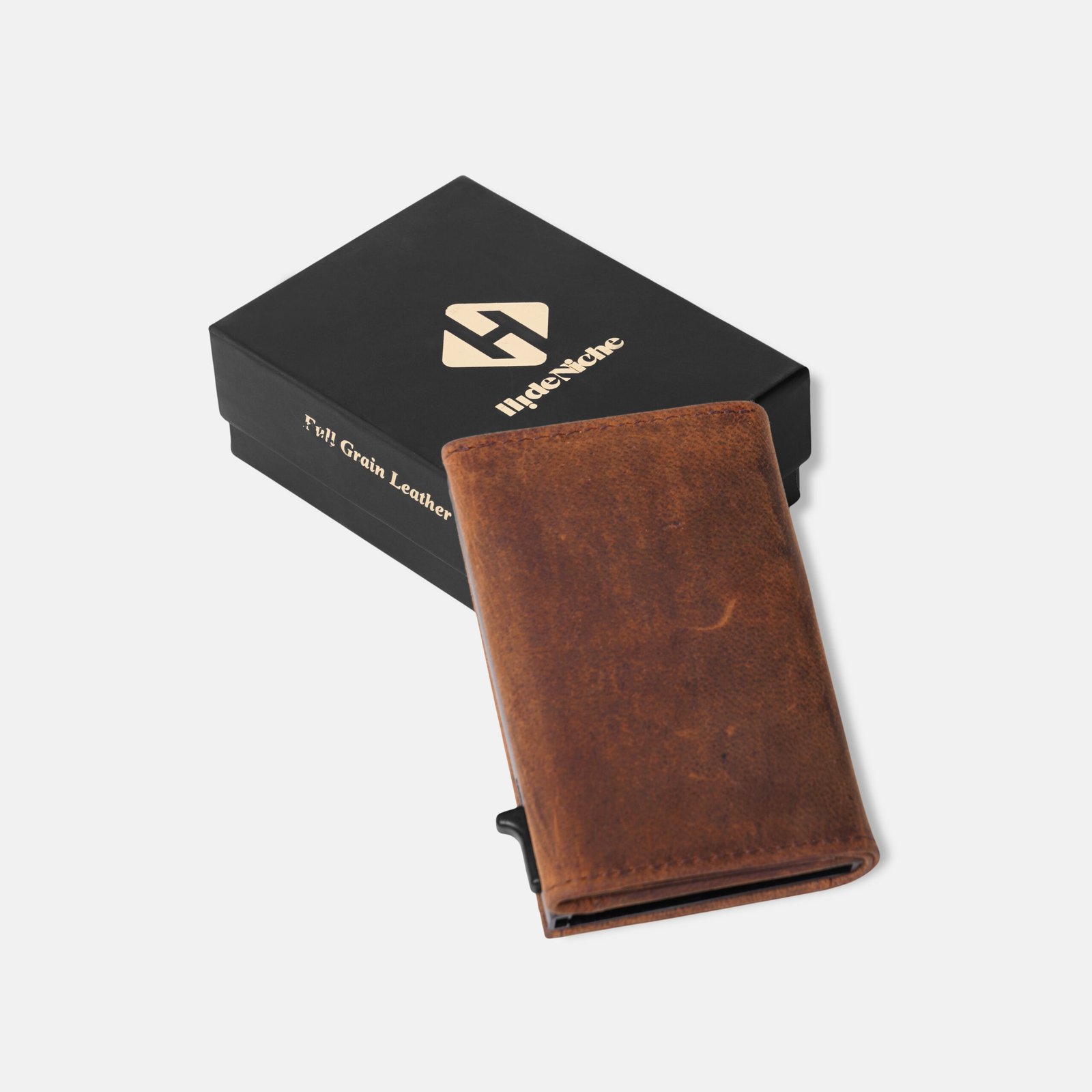 Premium Brown Leather Wallet for Men with Gift Box