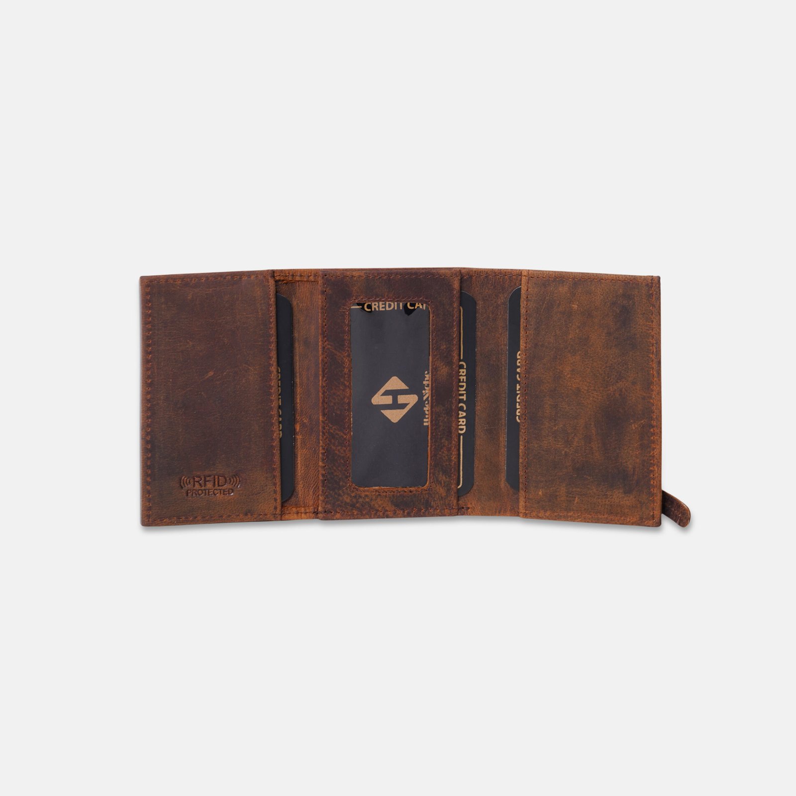 Premium Brown Leather Wallet for Men with Gift Box - Image 4