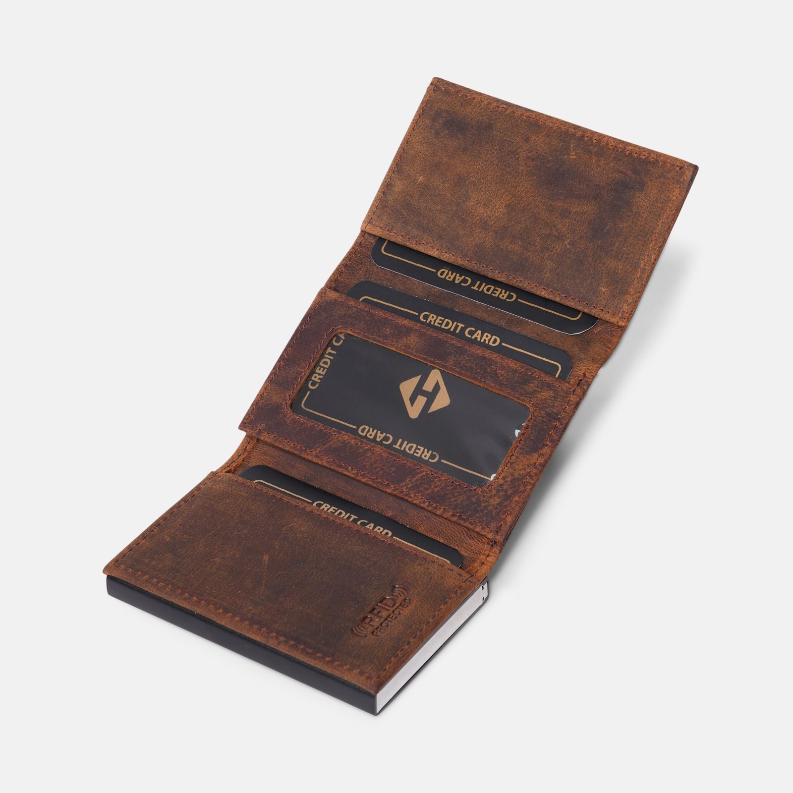 Premium Brown Leather Wallet for Men with Gift Box - Image 5