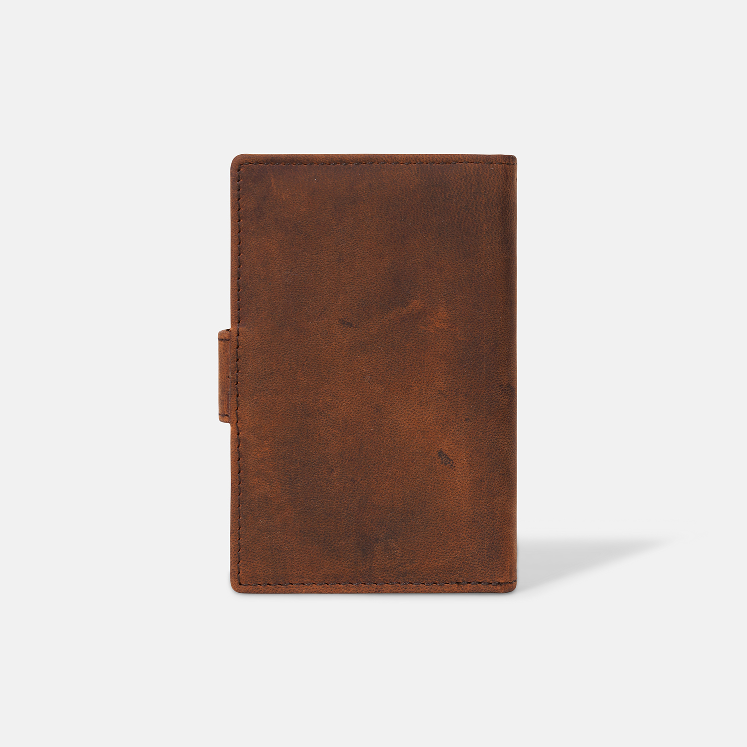 Premium Brown Leather Multi-Card Wallet with ID Windows & Snap Closure - Image 5