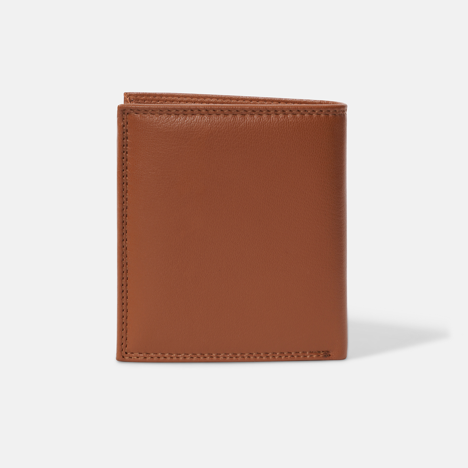 Hide Niche Classic Tan Leather Bi-Fold Wallet with Coin Pocket & Card Holder - Image 3
