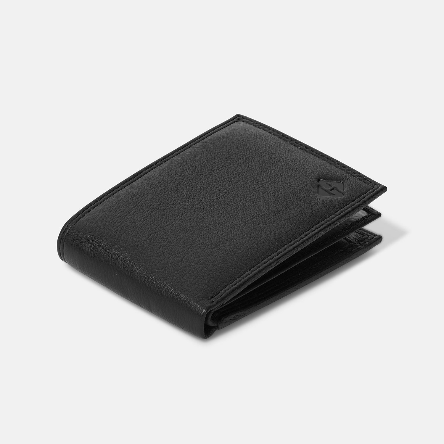 Premium Black Leather Bifold Wallet for Men - Image 4