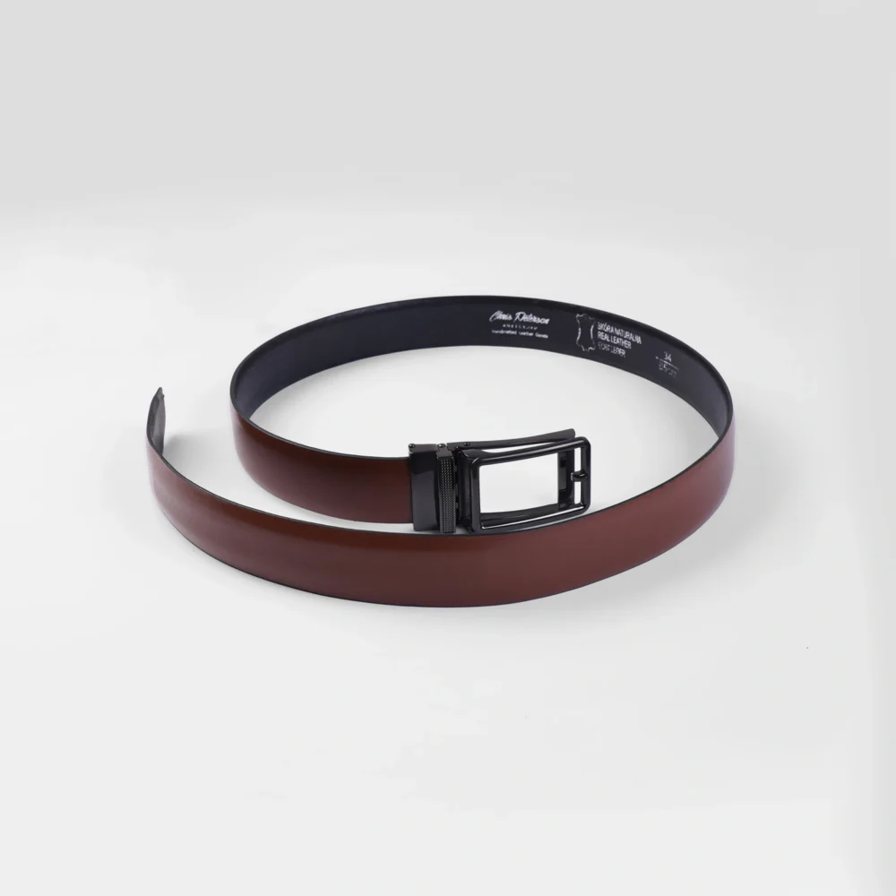 brown leather belt