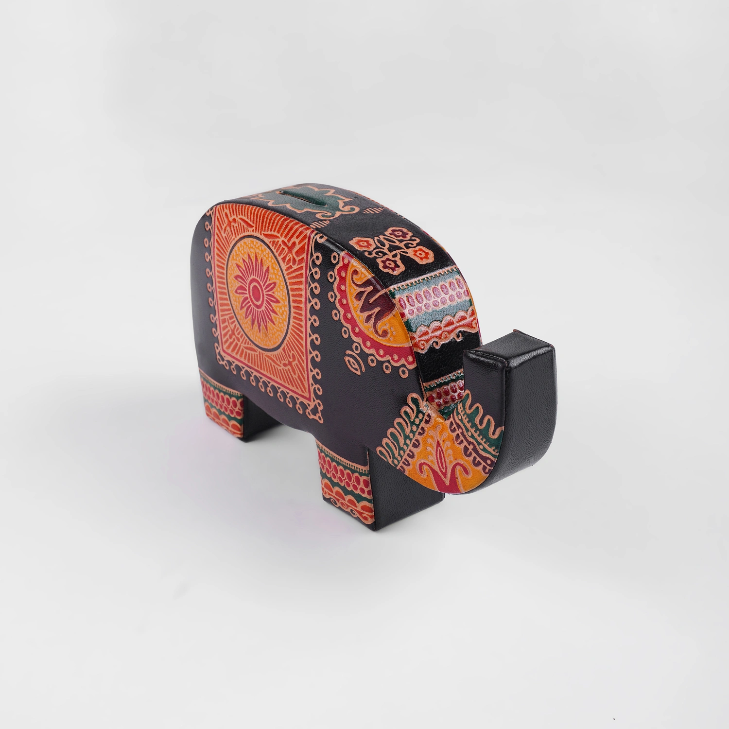 Handcrafted Elephant Figurine Decorative Statue – Ethnic Indian Art Wooden Elephant Home Décor Showpiece - Image 2