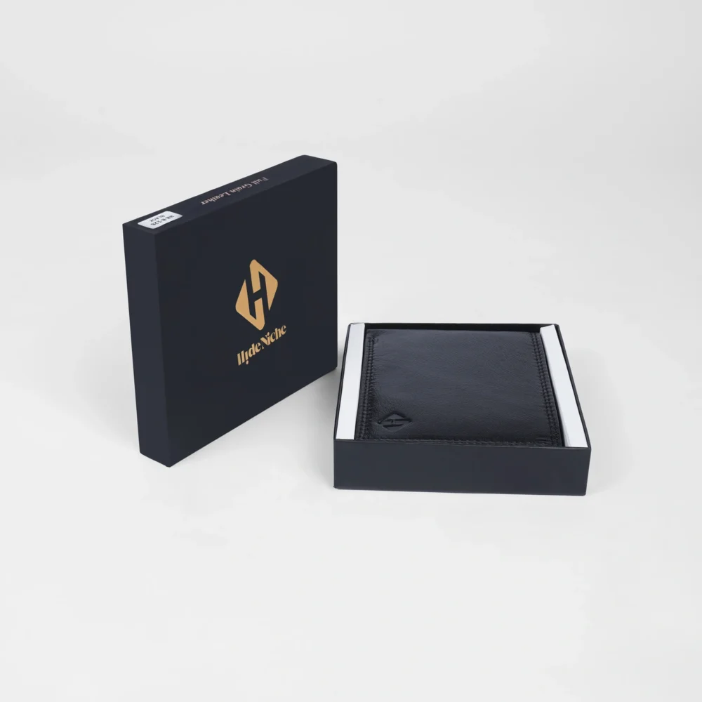 Black Leather RFID Wallet