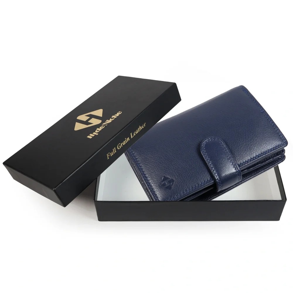 Carmira Blue Genuine Leather