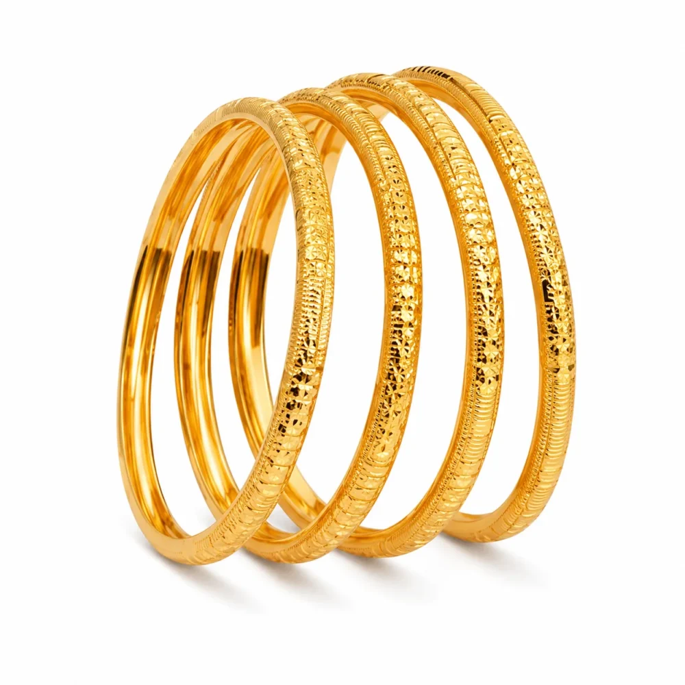 Stylish Copper Gold Plated Bangle for Women